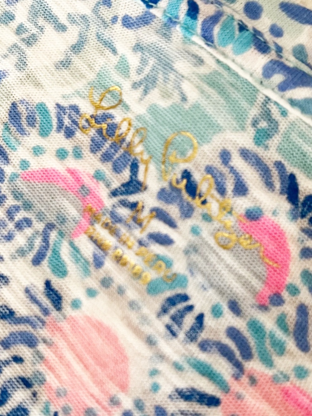Lilly Pulitzer short sleeve V neck top Etta - Picture 5 of 9